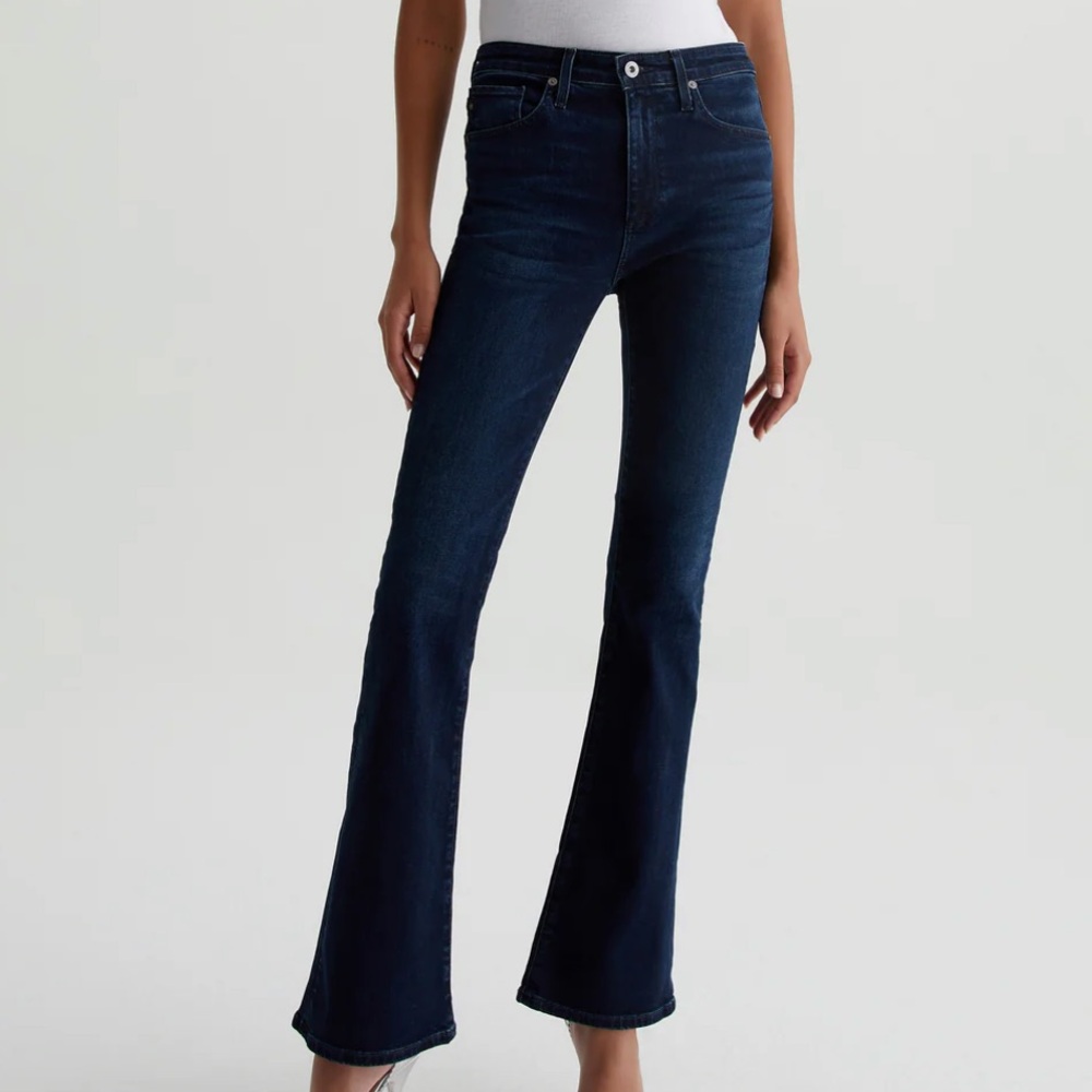 AG Jeans — Farrah Boot High-Rise Bootcut — Size 27×32 — Dark Wash — Excellent